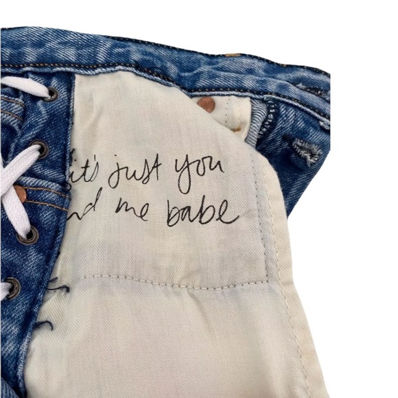 GRLFRND Karolina Lace Up High Rise Skinny Jeans Kingdom size 26 - Picture 9 of 10